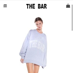 THE BAR sweatshirt, size medium